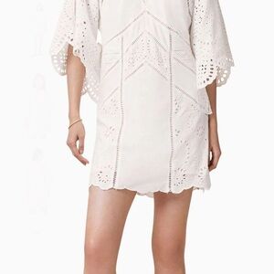 All Saints Luci White Eyelet Dress
